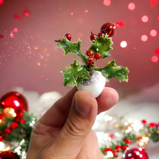 WWA 국내 핸드메이드 제작 고급 납골당 봉안당 꾸미기 크리스마스 트리장식 꽃병 납골당꽃장식 납골당꽃다발 납골당장식 봉안당장식 성묘꽃 성묘 기독교 천주교 카톨릭 christmas, 혼합색, 1개