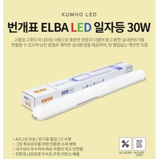 ELBA 번개표 LED 일자등 30W, 주광색