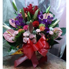 龍山寺台北市花店 敬神拜拜還願盆花, 1個
