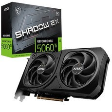 MSI 지포스 RTX 5060 Ti 쉐도우 2X OC 플러스 D7 16GB, 1개