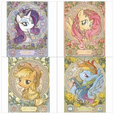 小馬寶莉周邊高清透卡 珍奇蘋果嘉兒柔柔云寶 高顏值禮品, 1個, 云寶,6x8cm（關注優發）