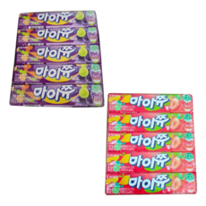 크라운 마이쮸 스틱 44g 포도 15개 + 딸기 15개, 30개