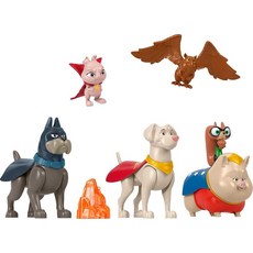 Fisher-Price DC League of Super-Pets 유치원 장난감 피규어 멀티팩 크립토 에이스 PB 칩 피가수스 & 룰루 역할 놀이 아동용 만 3세 이상 131, 피셔프라이스 Fisher-Price DC League, 1개