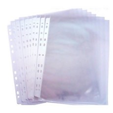 A4 11孔內頁袋 文件袋/萬用內頁/資料袋 100入 經濟款 特價:52元/包 0.035mm, 1個, 100