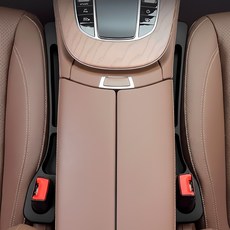 캐롤링 자동차 시트 틈새 포켓 2개, 1세트, 블랙