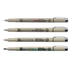 사쿠라 피그마 마이크론 일러스트 제도 드로잉펜, 블루블랙