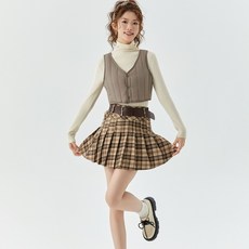 여성 면 조끼 작은 끈 조끼 누빔 기모 작은 조끼 내장 보온 조끼