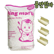 엠텍 핑마루 햄스터 베딩 톱밥 중간입자 1.2kg, 중간입자 0.8cm