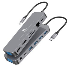 PowerRider HB-P13 十三合一PD充電傳輸集線器 4k HDMI 讀卡機 HUB 擴充轉接頭, 1個