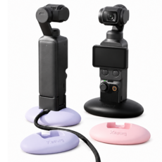 Xasurg DJI Pocket 3/4 실리콘 베이스는 차량 및 데스크탑 환경 모두에 적합합니다, 1개, 검은색
