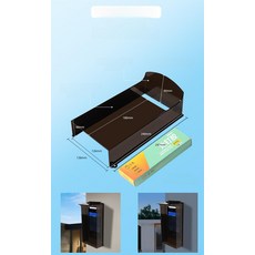 도어락 햇빛가리수량 레인 번호키 투명 커버 덮수량 방수, C126PC 그레이 모델 + 투명 접착제