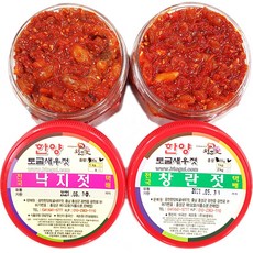 [젓갈세트 300g*2종] 낙지젓+창란젓 광천젓갈, 1개, 600g
