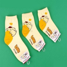 [llon몰] 산리오양말 폼폼푸린S 유아장목양말