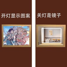 超時空輝夜姬 鏡子燈光畫, 1個, 單色usb插電款,PT136一27 超時空輝夜姬