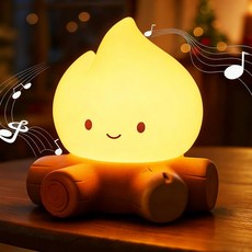 타링크스 캠프파이어 나이트 라이트 휴대용 플레임 램프 백색 소음 귀여운 실리콘 불 없는 촛불 조명 용 침실 실내외 및 가정 장식에, Wick