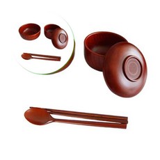 쌍문상회 교자상 제기세트 제기함 추석 제수용품 물푸레 설 성묘용품 공예 세트 제기 5p 차례상 성묘용 수저 공기 원목제기 40872EA, 본상품