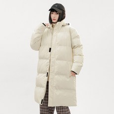 長款加厚保暖情侶棉衣 - 純色寬鬆男女款冬季棉服外套