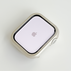 링고룸 애플워치 호환 메탈 케이스 + 보호필름 증정, 1개, 스타라이트
