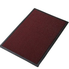 高階別墅入戶門防滑地墊 90x150cm耐用防滑, 黑紅色, 1個
