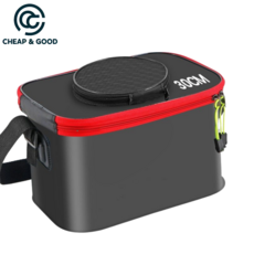 칩앤굿 EVA 낚시 밑밥통 접이식 대용량 보냉 휴대용 바다 민물낚시 미끼통 보관통, 30L