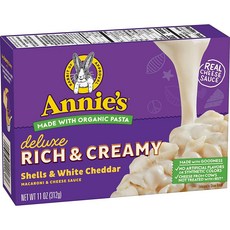 애니스 크리미 디럭스 마카로니 디너 로티니 & 화이트 체다 소스, 264g, 1개