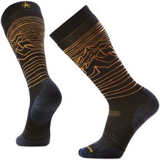 Smartwool Snowboard Iguchi x Arbor 男款 Snow中級減震滑雪高筒襪 SW003016, 001 黑色,M, 1個