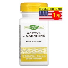 네이쳐스웨이 아세틸 L-카르니틴 500 mg 60 베지캡슐, 1개, 60정