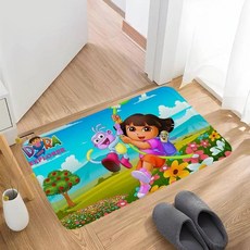 애니메이션 바닥 카펫 미끄럼 방지 물 흡수 긴 스트립 쿠션 침실 매트 웰컴 러그, E. z7