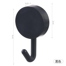 創意單個裝免打孔牆貼掛鉤牆壁粘鉤可愛創意強力粘鉤裝飾黏貼貼鉤, 1個, 單個黑色:/5份