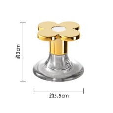日本創意馬桶按壓器 提蓋器, 馬桶輔助神器,按壓器 花朵型金銀隨機1枚