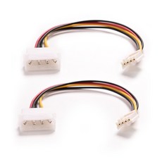 4 핀 Molex IDE 남성 4 P ATA 여성 전원 공급 장치 케이블 플로피 드라이브 어댑터 컴퓨터 PC 플로피 드라, 01 0.2m