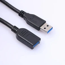 2M/3M USB 3.0 연장 케이블 초고속 USB 코드 연장 USB 3.0 A 타입(수) - A 타입(암) 최대 5Gbps PC 하드 디, 01 2m, 01 Black