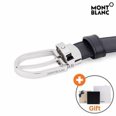 [선물포장] 몽블랑 벨트 명품 가죽 허리띠 혁대 양면 벨트 블랙 브라운 11384