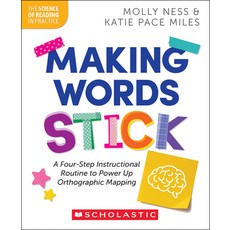 (영문도서) Making Words Stick Paperback, Scholastic Professional, English, 9781546176459