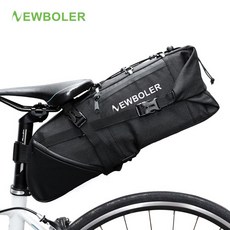NEWBOLER 大容量防水自行車後座包, 黑, 1個