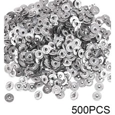 500pcs 세트 촛불 심 탭 금속 심베이스 서스테이너 DIY 수제 생일 기념일 용품 만들기