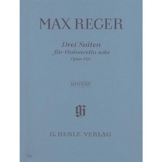 【學興書局】Max Reger 雷格 大提琴作品：3 Suites for Violoncello Solo Op.131c, 1個