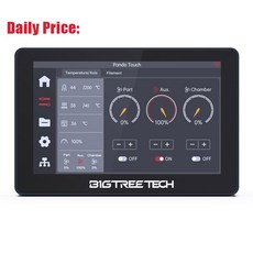 BIGTR TECH 터치 제어 프린터 WIFI 스크린 P1P 무선 멀티 BAMBU 화면 KLIPPER 용 P1S 인치 5 디스플레이, 1) Touch, 옵션 1