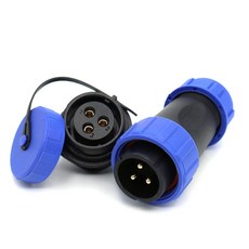 호환 SP21 방수 IP68 실외 산업용 커넥터 2 3 4 5 6 7 8 9 10 12 핀 21mm 너트 패널 마운트 수 플매트 카펫, 02 3 Pin