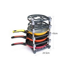 대용량 프라이팬 수납 튼튼한 스테인리스 거치대 5단