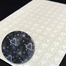 A4 하트 필름 손코팅 투명 코팅지