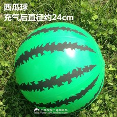 오렌지 비치볼 투명 자몽 튜브, 1개, 수박 공의 크기는 약 24cm입니다., 24cm