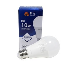 舞光 10W LED燈泡 球泡燈 全電壓 無藍光, 【A】白光：色溫6500k