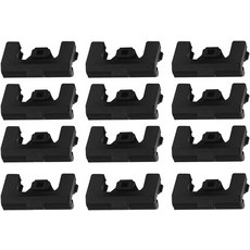 Xuanxi 에어 프라이어 고무 범퍼 장착 파워 그릴 플트 팬 검은색 발 실리콘 탭, 12pcs