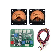 DLHiFi VU 미터 스테레오 오디오 레벨 표시기 오디오 미터 백라이트 조절 가능 HiFi 앰프용 드라이버 보드 2 개 35mm, [02] choose 2
