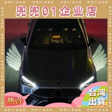台灣熱銷227地毯燈天使之翼迎賓燈，適用於賓士後照鏡，高亮度LED投影，個性化改裝。, 1個, 07,16-24款賓士GLC級