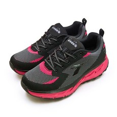 【DIADORA】迪亞多那 戶外野趣郊山越野鞋 POWER FORM 氣動系列 黑灰桃 7050 女