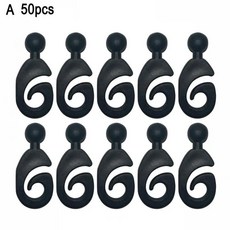 플라스틱 전망대 커튼 후크 다기능 야외 호텔 블랙 트랙, 1개, 1. A