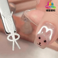 토끼귀자석 메이커 자석네일, #2 꺽인귀, 1개