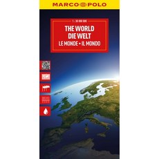 (영문도서)The World Marco Polo Map Hardcover, English, 9783575022257